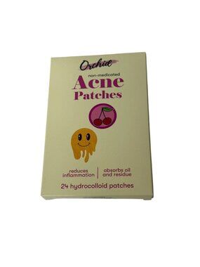Orchid Acne Patches Cherry Smiley Hydrocolloid 24 Count Cute Skincare